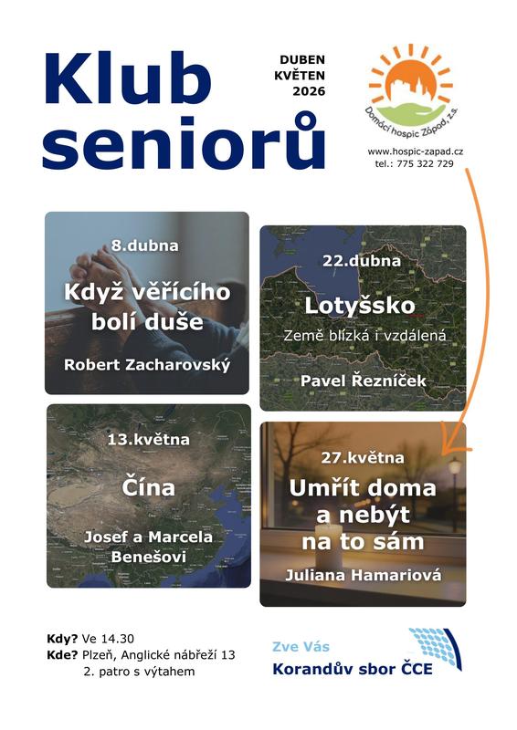 Program Klubu seniorů na duben a květen 2026